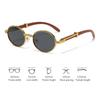 Unisex New Luxury Retro Oval Frame Myopia Glasses Men'S New Fashion Outdoor Driving Travel Uv Protection Sunglasses -3.5-4.0