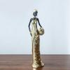 Resins Figure of African Black Woman Sculpture for Adding Cultural Touch to Interior