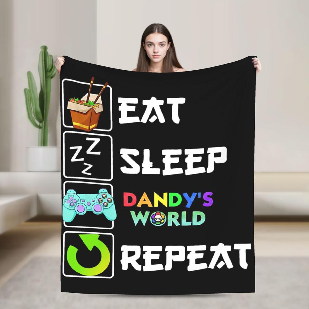 Pebble Dandys World Hra Deka Fleece Zima Přenosná Lehká Přehozová Deka na Lůžkoviny Cestování Plyšová Tenká Prošívaná Deka