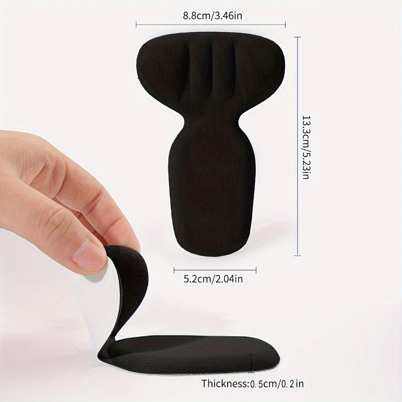 Double Thick Half-Inch T-Shaped Foam Heel Cushion And Heel Cup - High Heel Use, Non-Slip, Durable, Soft, Comfortable, Breathable
