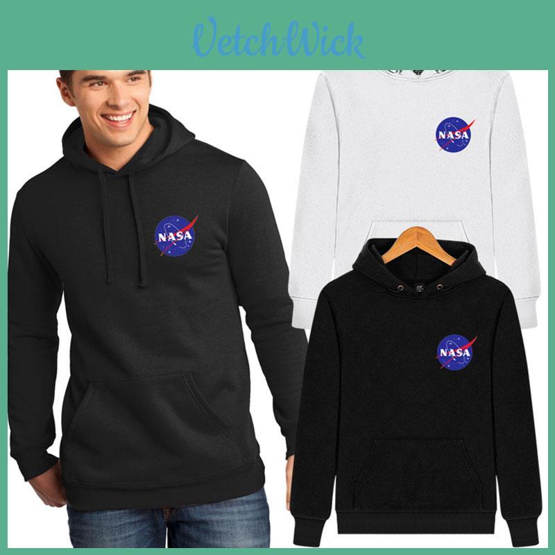 Bluza Z Kapturem Z Nadrukiem NASA Hip Hop Pulower Unisex 2018