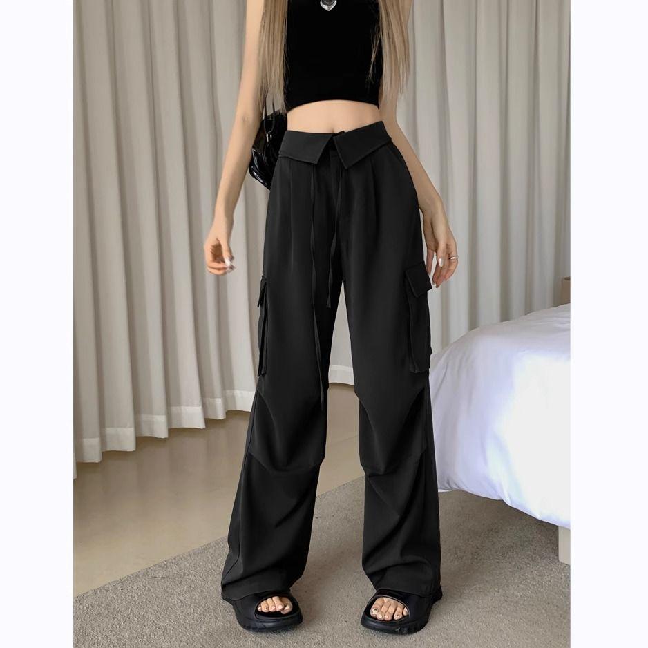 Women's Retro Multi-Pocket Wide-Leg Overalls - 2023 Loose Fit Casual Style