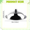 Replacement Pot Lid Easy to Clean Round Lightweight Metal Heat Resistant Universal Cooking Pan