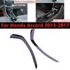 2 Stück ABS Kohlefaser Mittelkonsole Schalthebel Seitenleiste Panel Zierleiste Für Honda Accord 2013 2014 2015 2016 2017