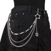 Y2K Spicy Girl Dark Star Leather Choker Necklace - Pure Desire Clavicle Chain
