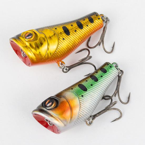 5.5CM/9G Topwater Fishing Lure with Double Hooks Realistic Floating Bionic Artificial Plastic Hard Bait Freshwater Saltwater Fishing Accessories