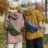 Outdoor functional breast bag, men's and women's commuting bag, large capacity and lightweight shoulder bag, simple leisure travel messenger bag