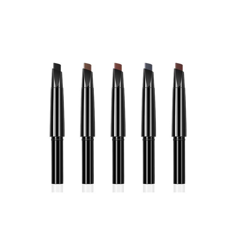 Dual-Ended Rotating Eyebrow Pencil with Waterproof, Smudge-Proof Refill Core