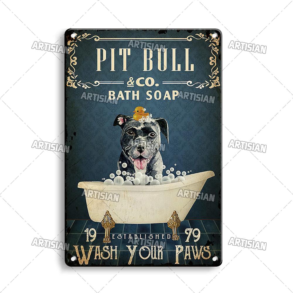 Artisian Łazienka Metalowy Znak Pralnia Blaszana Tabliczka Toaleta Plakat Dekoracyjny Mydło Kąpielowe Dekoracja Ścienna Garaż Bar Pub Klub Hotel