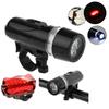 2PCS 5LED Lights Set Bike Headlight and Taillight Kit with Fixing Seat