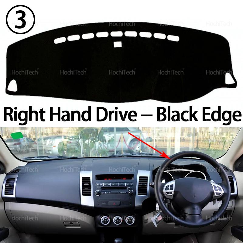 Dashboard Cover for Mitsubishi Outlander CW ZG ZH 2007 2008 2009 2010 2011 2012 Anti-dirty Mat Pad Sunshade Dashmat Protect