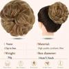 Elegant Claw Clip Hair Bun for Women - Synthetic Wavy Curly Updo Chignon Ponytail Extension, Tousled Hairpieces Suitable for All