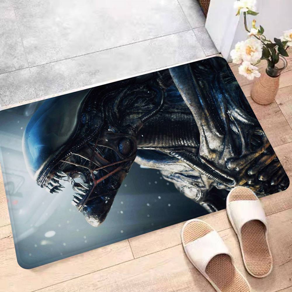 Klassische Sci-Fi Alien Fußmatte Retro Multiple Choice Wohnzimmer Küche Teppich Rutschfest Moderne Heimdekoration