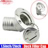 45 Degree 38mm 50mm Deck Filler Caps for Marine Boat 316 Stainless Steel Deck Filler Key Cap GAS DIESEL FUEL WASTE WATER