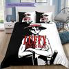 One Piece Pattern Bedding Quilt Set Quilt Cover Pillowcase Home Birthday Gift(1 * duvet cover + 2 * pillowcase, without core)