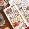 4.5*300cm 1roll Cute Cartoon Washi Tape Set, Kawaii Journal Decorations, DIY Scrapbooking Stickers for Girls