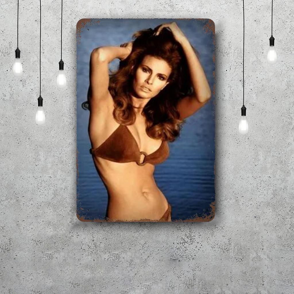 raquel welch Funny Bar Metal Sign Retro Plaque Vintage Sign Alcohol Drinker Pub Club Man Cave Kitchen Wall Decoration