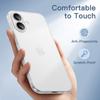 JETech Thin Case for iPhone 16 Inch Full Camera Lens Protection Lightweight Matte Finish PP Hard Minimalist Cover (0.35mm Thin) 6.1 (Frost Clear)