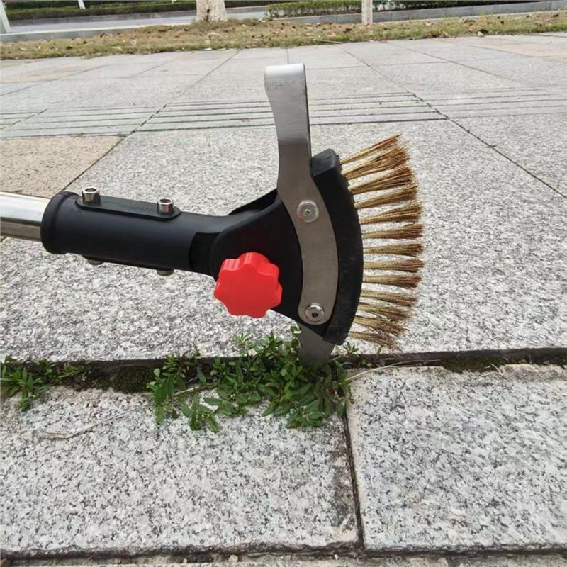 B97A-Crevice Cleaning Tool Long Handle Adjustable Crack Weeder For Driveway, Patio Sidewalk To Remove Moss Weeds Dirt
