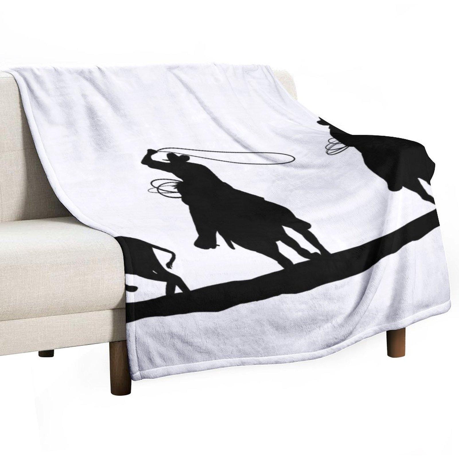 Team Roping Throw Blanket heavy to sleep sofa bed Soft manga Blankets 30x40in