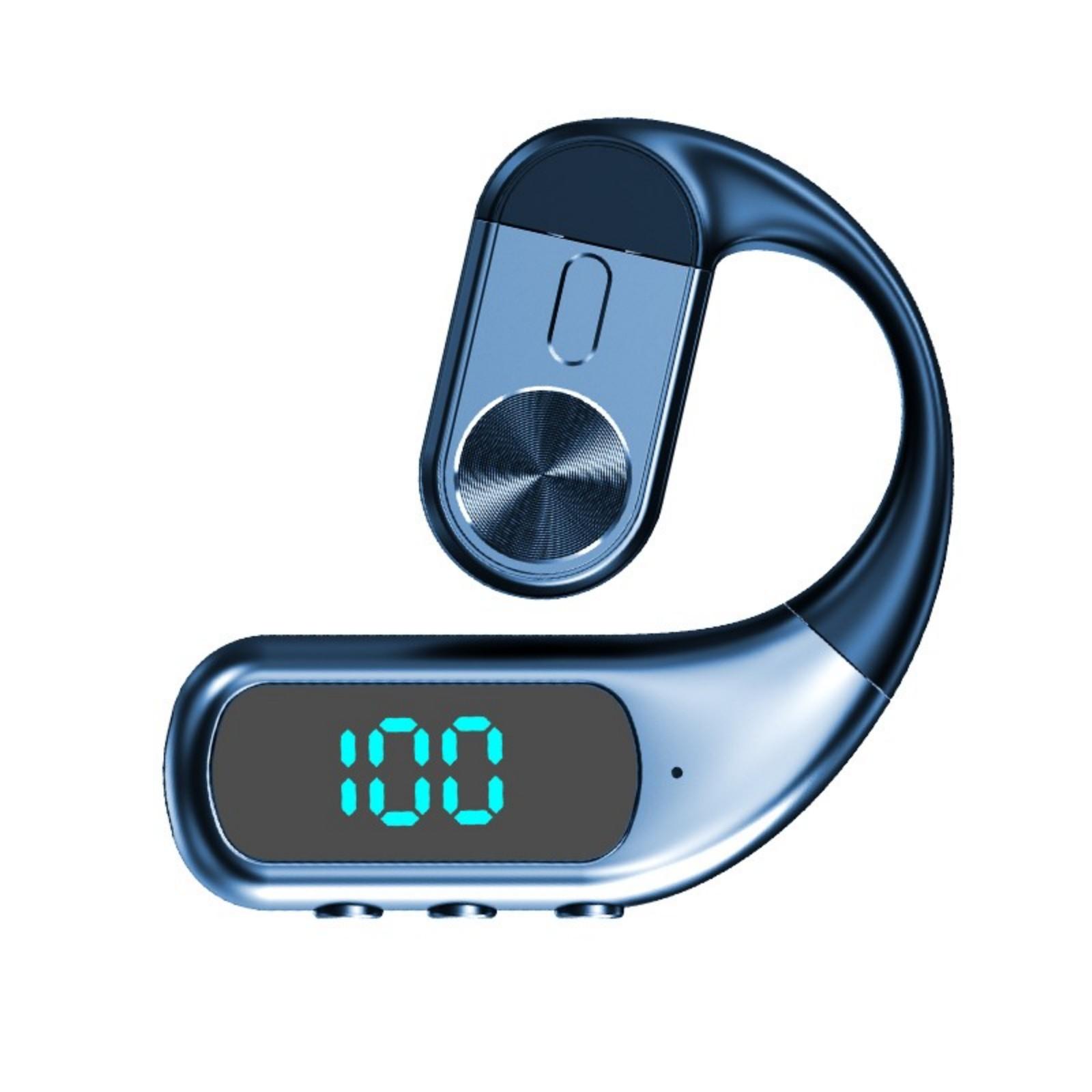 

Headset Not In Ear Wireless Headphone IPX5 Waterproof Clear Sound Lightweighted Securedly Ear Hook Design синій
