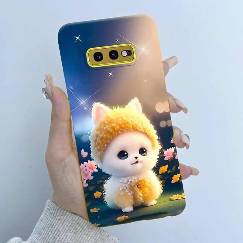 For Samsung Galaxy S10e Phone Case Flower Girls Design Soft Silicone TPU Back Housing for Galaxy S10E S10 E SM-G970F/DS Covers
