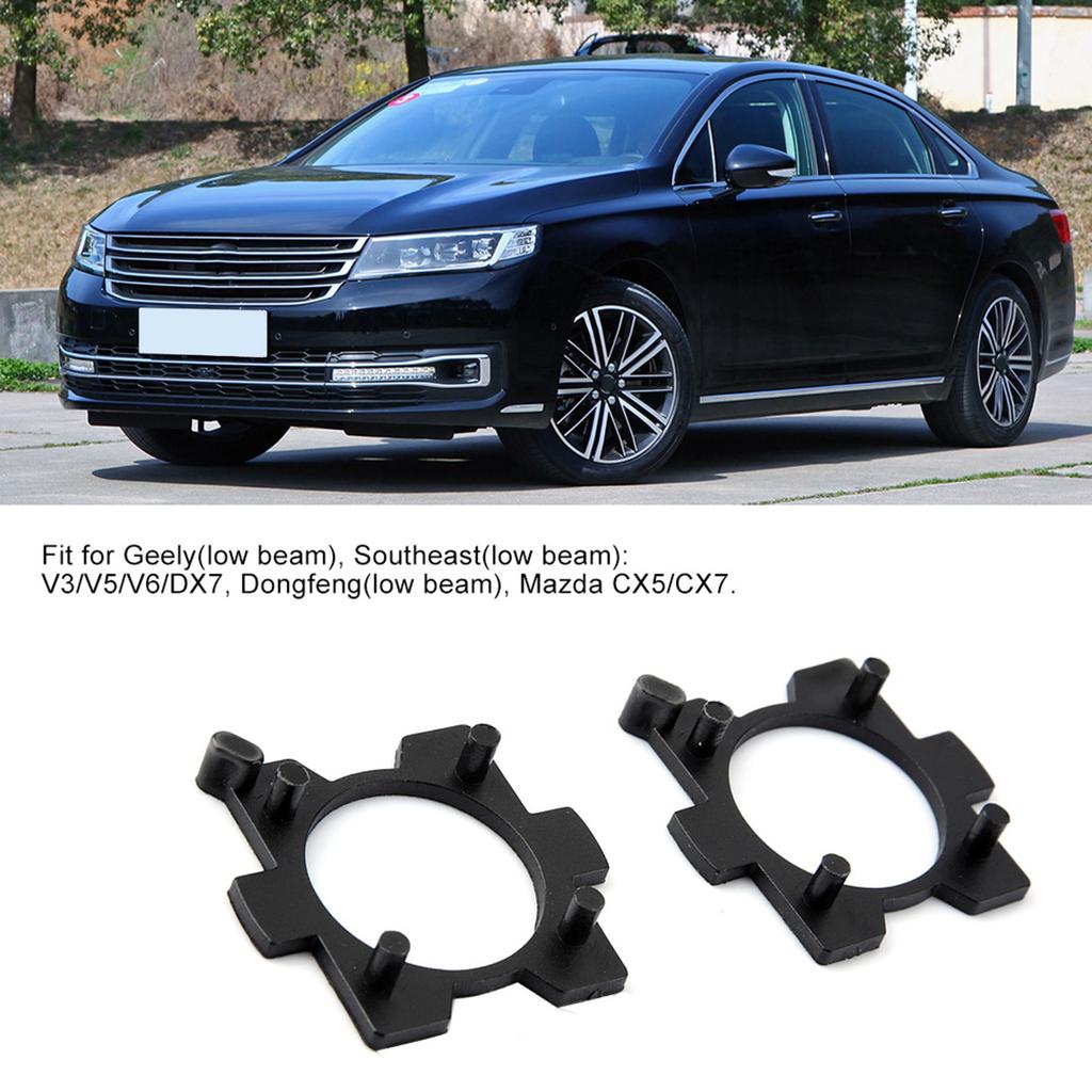 2PCS H7 Car Hdlight Bulb Adapter forCX5 CX7, LED Holder Retainer sy Installation, and Ht Resistant