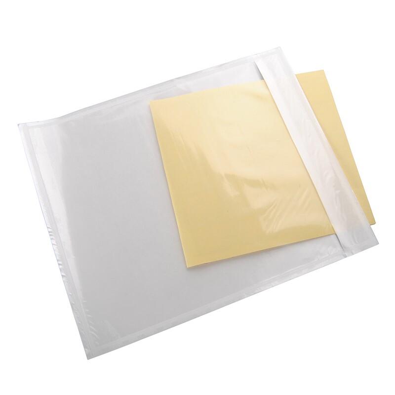 Self-Adhesive Transparent Document Pouch