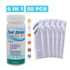 50Pcs 6-in-1 Pool PH Residual Chlorine Alkalinity Hardness Test Paper Strip