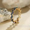 Bright Green Cubic Zirconia Ring Female Engagement Party Jewelry Noble Lady Fashion Wedding Ceremony Accessories Gift