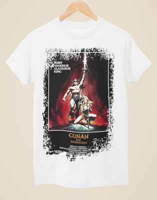 Conan der Barbar - Filmplakat Inspiriertes Unisex Weißes T-Shirt Unisex T-Shirt