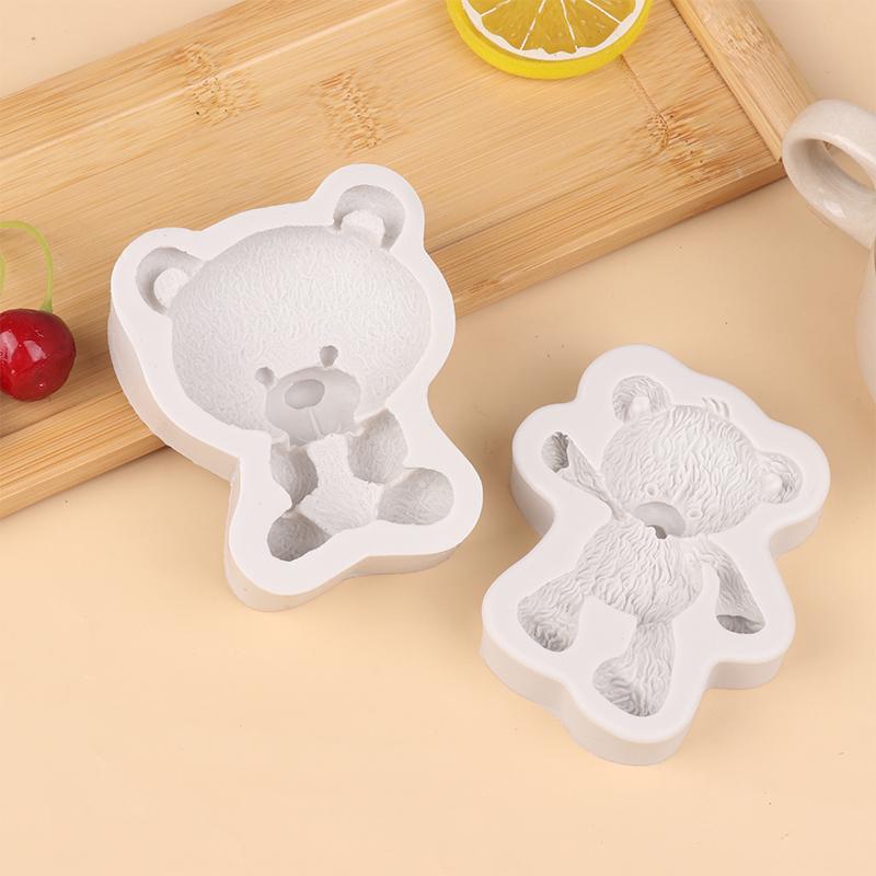 3D Bear Silicone Mold Fondant Chocolate Candy Jelly Mould Diy Clay Model Cake Decorating Tools Kitchen Accessories Bakeware