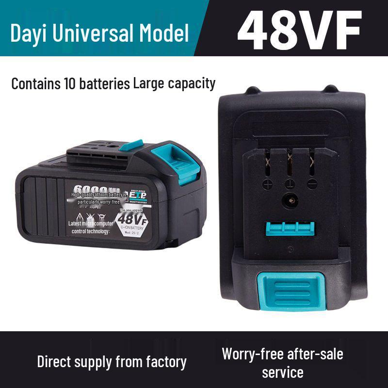 Universal 48VF/88VF Impact Wrench Battery & Charger for Angle Grinder and Electric Hammer