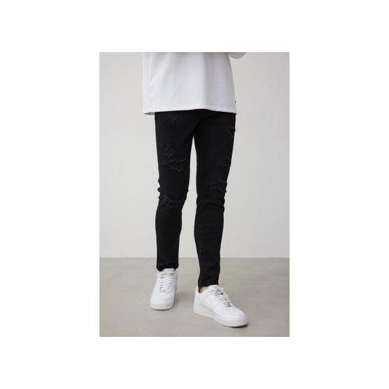 AZUL BY MOUSSY AZUL DENIM Repair Skinny (BLK)
