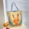 Canvas Bags Handbag For Women Shopper Cute Cat Shopping Tote Bag With Zipper Designer Bag Japanese Style Cartoon Large Shoulder Bags