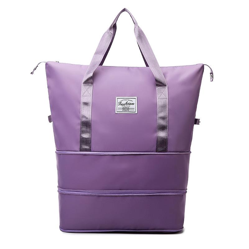 Wheeled Waterproof Travel Bag: Wet/Dry Separation, Large Capacity, Hand-Carry Luggage, Maternity, Business Trip