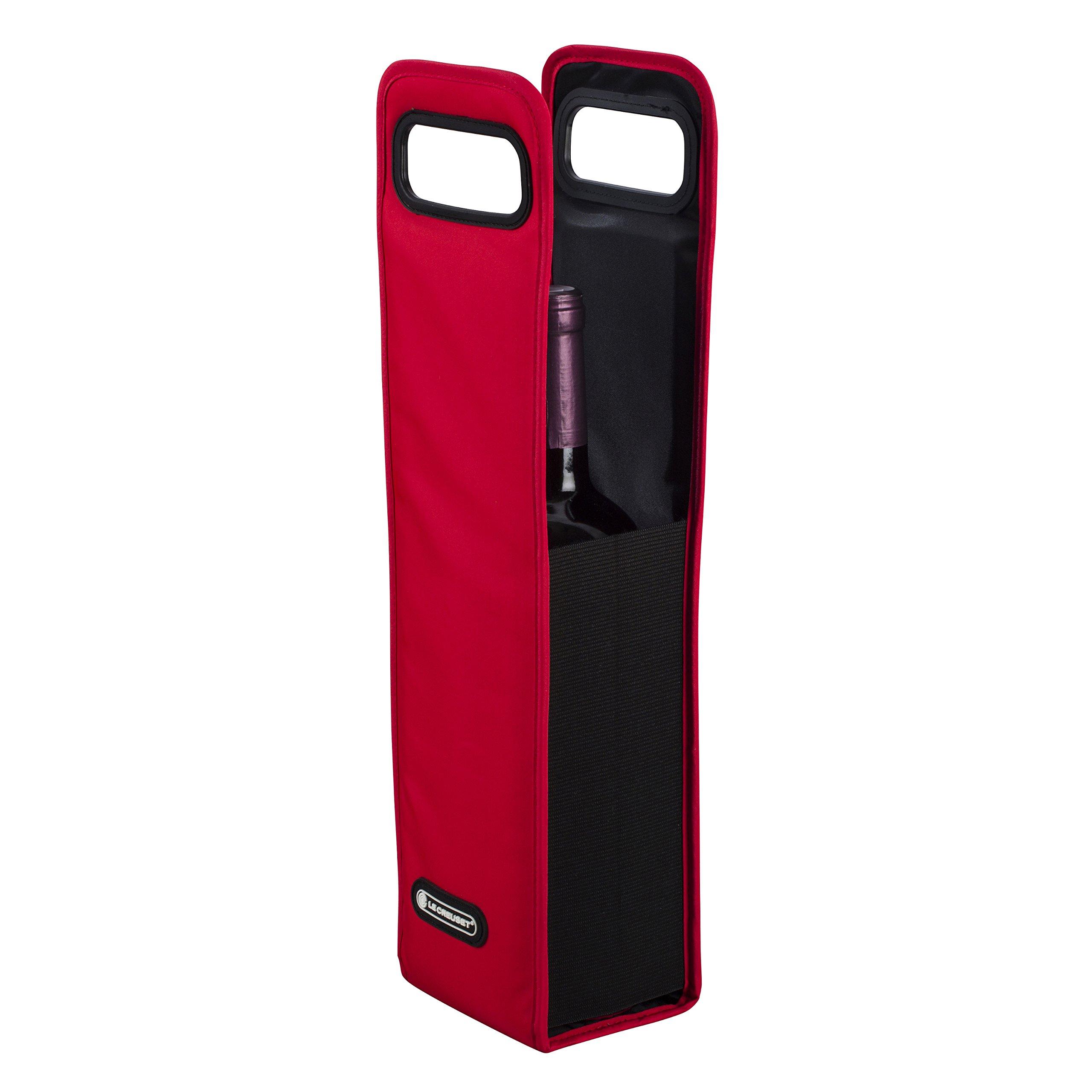 Le Creuset Wine Accessories Ice Cooler Sleeve Cherry Red Bag Type Portable Cooling Beaujolais Nouveau