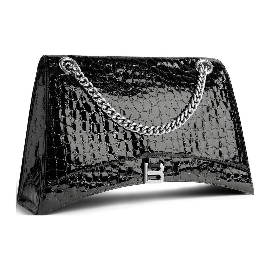 Balenciaga Crush Chain Bag Black Women Shoulder_bags 716332-2AAQM-1000