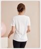 Women's Plus Size Slimming Quick-Dry Yoga T-Shirt - Short Sleeve Sports Top for Running & Gym