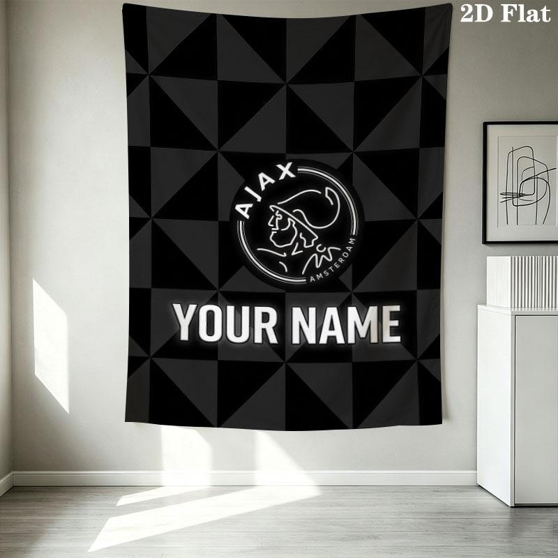 Afc Ajax Wall Hanging Printed Fabric Blanket Decorative Tapestries for Bedroom Living Room Home Decor