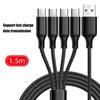 Multi-Ladekabel USB C Splitter 4 in 1 Multi-Ladekabel Typ C Mehrfach-USB-Kabel Geflochtenes USB auf USB C