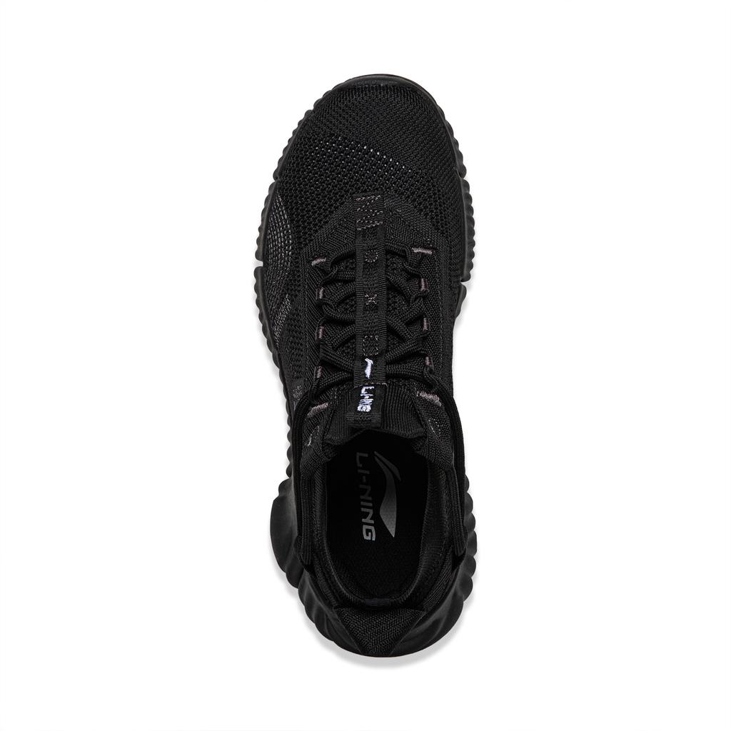 Li Ning Wukong Mode Trend Sport Bequem Niedrige Schnürschuhe Herren Sneaker Schwarz AGLW097-1