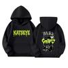 Kids' Pullover Hoodie with Letter Print and Pocket, Casual Loose Fit Long Sleeve