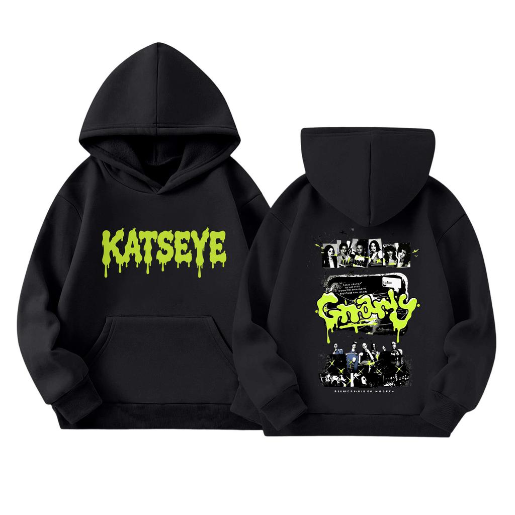 Kids' Pullover Hoodie with Letter Print and Pocket, Casual Loose Fit Long Sleeve