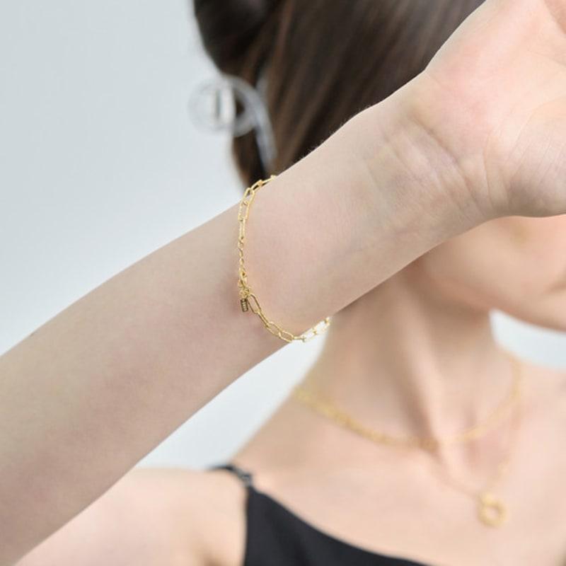 ENCLAIR SILVER925 GLEAMING CHAIN BRECELET