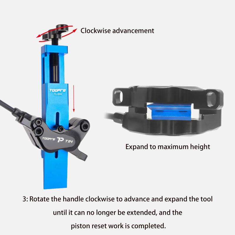 Mountain Bike Oil Disc Piston Reset Tool Road Bike Brake Caliper Hydraulic Clamp Reset