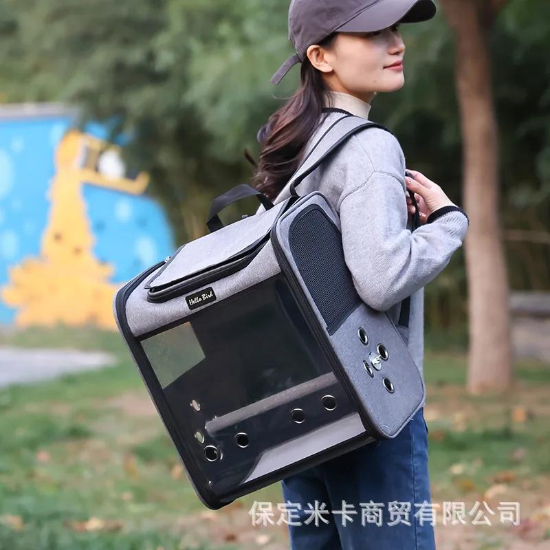 Klatka dla ptaków Klatka dla papugi Na ramię Przenośna torba dla ptaków Oddychająca Torba na papugę na podwójne ramię Plecak dla zwierząt domowych dla kota Plecak dla kota Transporter