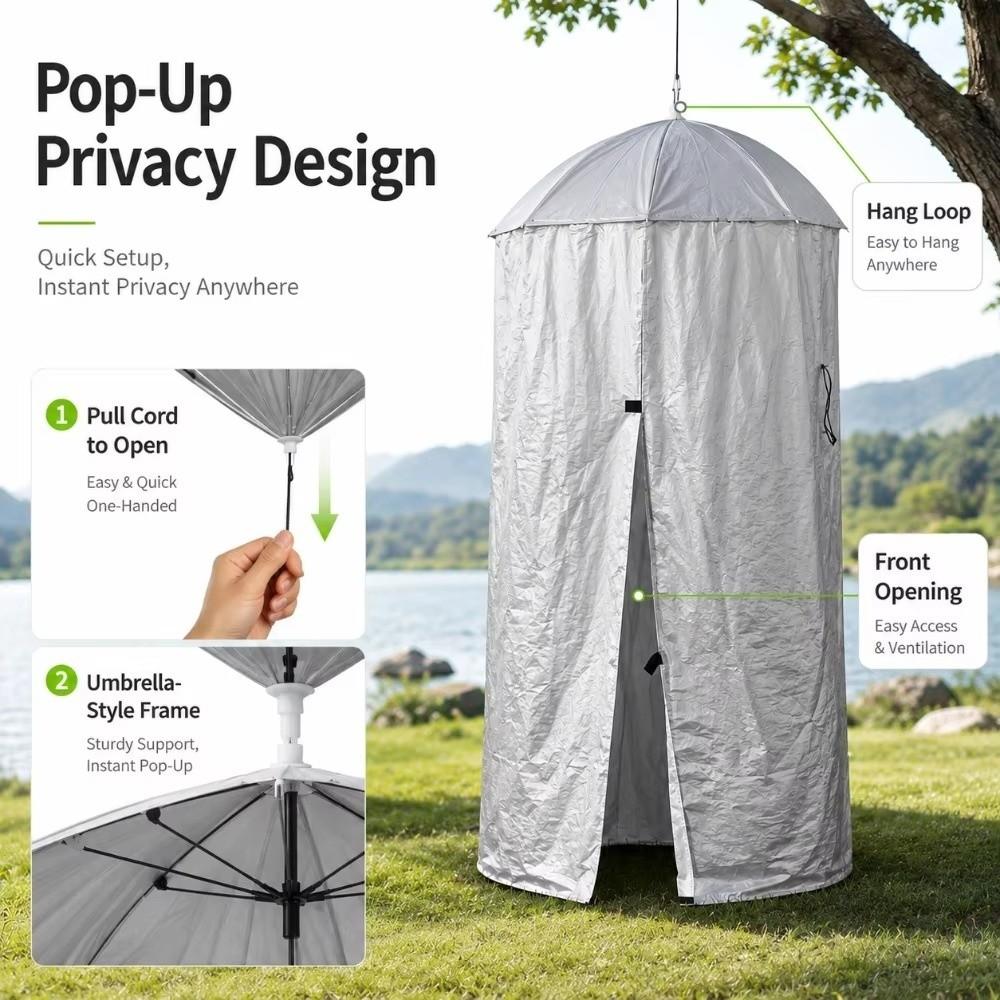 Design da Appendere Riparo Privacy Pop-Up Meccanismo Pop-Up Tenda da Cambio per Esterni Doccia da Esterno