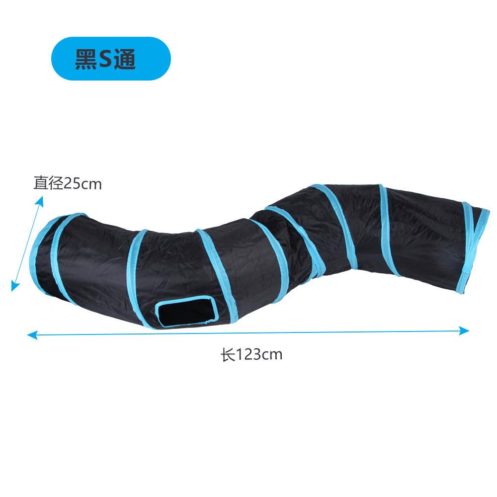 3/4 5-way Collapsible Cat Tunnel Tube Pet Foldable Tunnel Toys with Plush Ball for Small Pets Bunny Rabbit kittens,Puppy