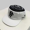 Korean Patched Embroidered Letters Baseball Hats Sunshade Flat Top New Men Women Versatile Color Block Retro Peaked Caps Fashion